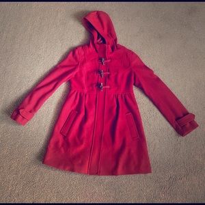 H&M divided red coat